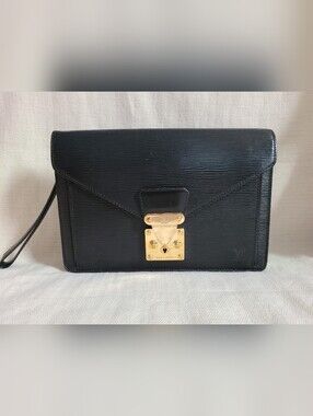 Louis Vuitton Pochette Sellier Dragonne Bag Clutch Wristlet